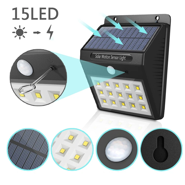 High quality cheap price  20 LED motion sensor home  use exterior wall solar wall light