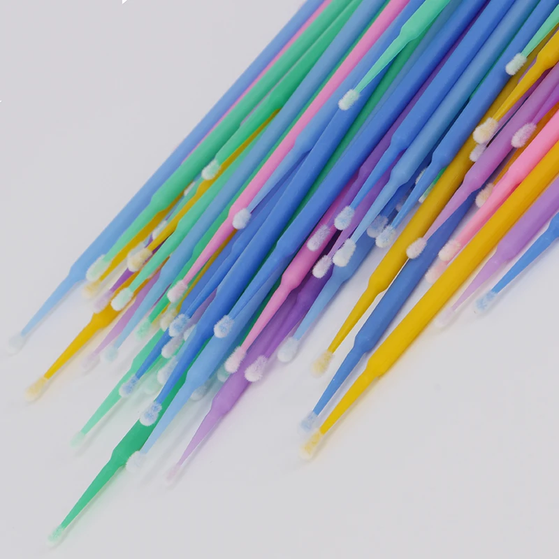 
Micro Brushes Eye Lash Glue Brushes Eyelashes Extension Lint Free Disposable Applicators Sticks Makeup Tools 