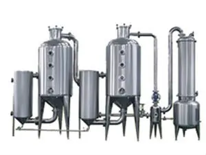 Four-effect salt brine vacuum evaporator