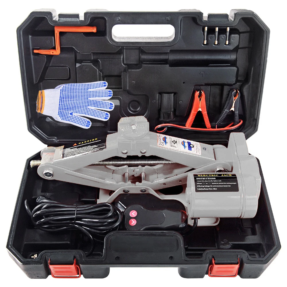 Прямая поставка с завода, автомобильный комплект аварийного инструмента, ножницы, Электрический домкрат, 3 тонны