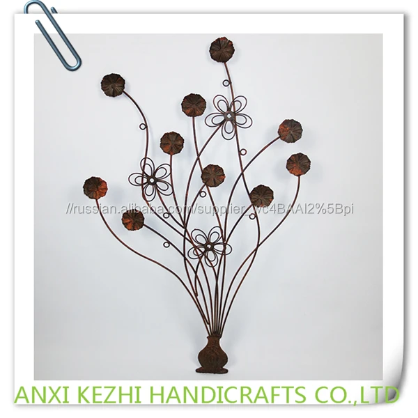 KZ150181 Металла Домашнего Декора Цветок Стене Мемориальная Доска