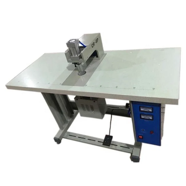 Ultrasonic welding machine for handle of non-woven shopping bag fix spot bags