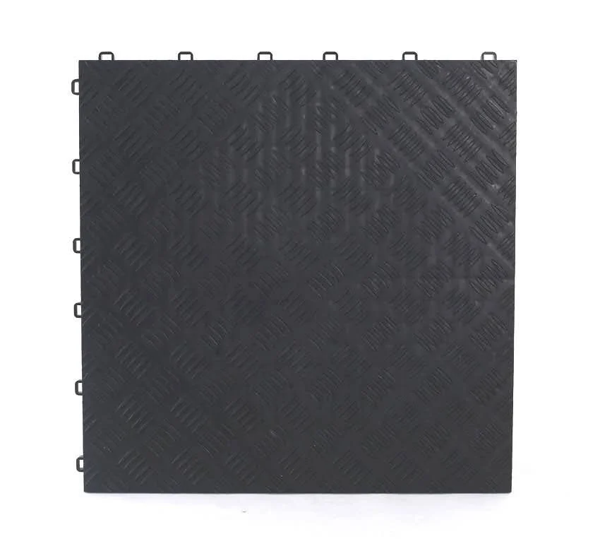 Plastic PP and Pvc Interlocking Garage Floor Mats Grate for Mobile