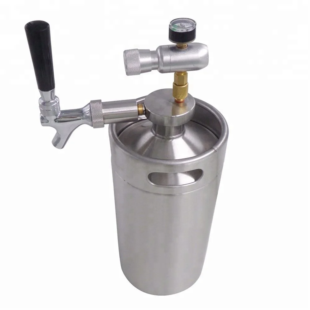128OZ-3.6L High Quality Stainless Mini Keg Growler With Steel Mini Keg Dispenser