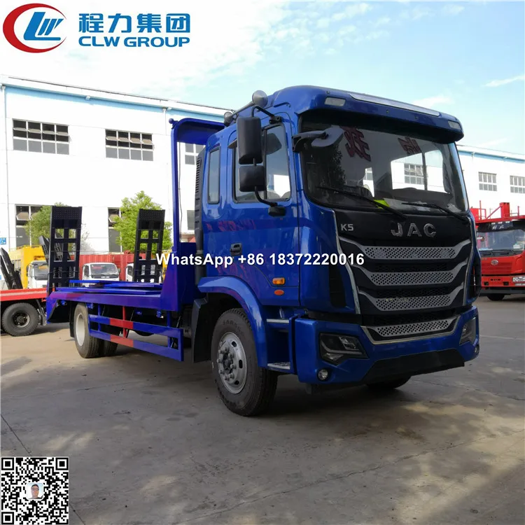 10 tons 15 20 tons excavator transport flat platform bed truck