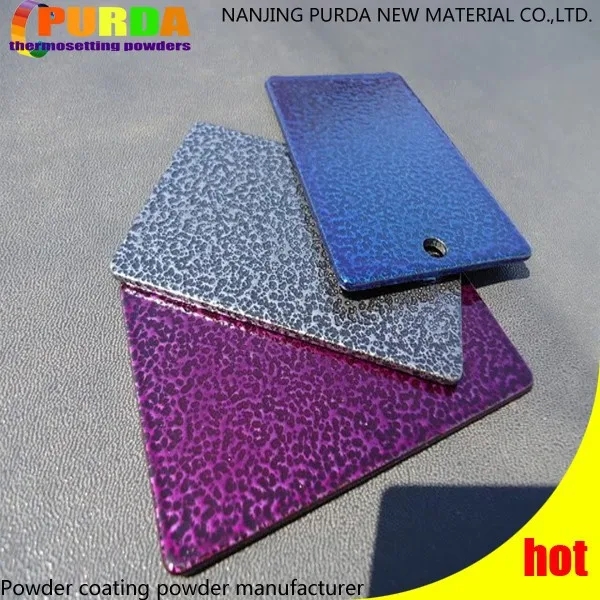 термореактивные старинное серебро вены молотка покрытие порошка текстуры