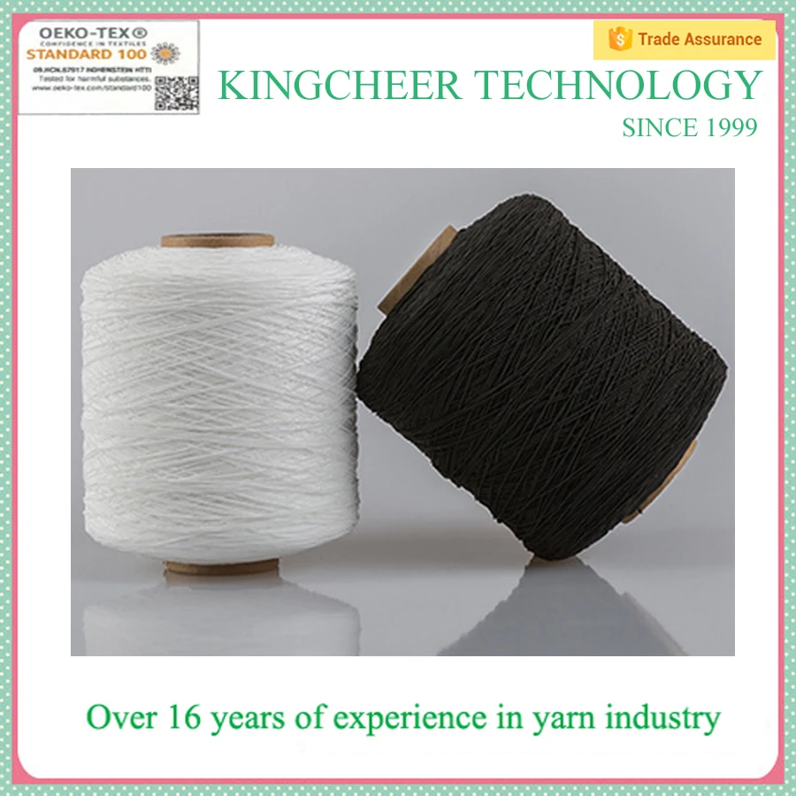 
2018 1807070 double covered nylon elastic thread yarn for circular knitting socks 