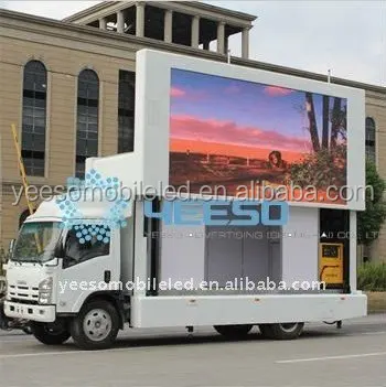 3-Sides LED Display Outdoor Advertising Vehicle