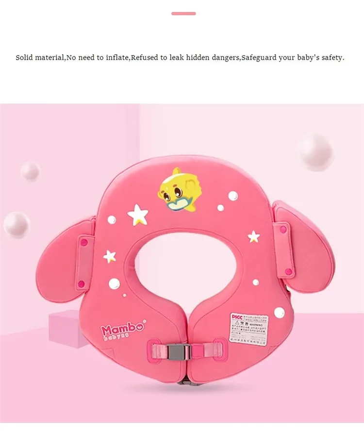 Baby swimming ring free inflatable infant armpit floating kids swim pool accessories circle bathing solid double raft rings toy