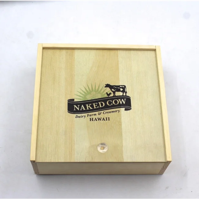 
Unfinished Pine Wood Nuts Fruit Packaging Box 