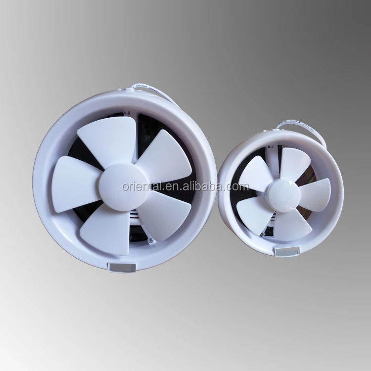 Plastic round bathroom exhaust fan
