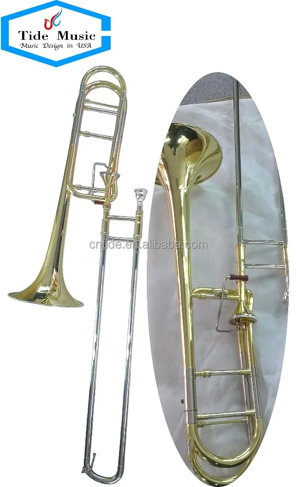 High grade professional thayer valve trombone, Bb/F tenor tuning slide