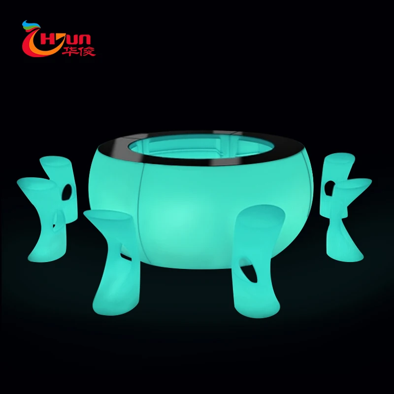 
Hot sale commercial furniture rgb colorful waterproof rechargeable waterproof illuminated led bar counter for night clubs 