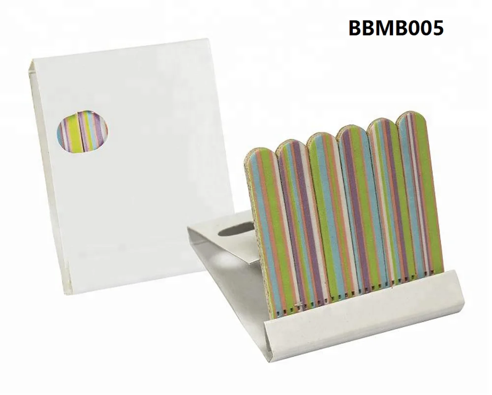 Supplier customized design mini manicure nail care sanding polish file emery board match box