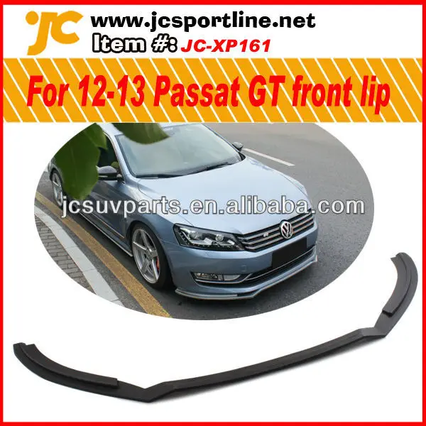 неокрашенной ри автомобиля передняя губа для 2012-2013 индукции пассат гт губа переднего бампера авто передний спойлер губы