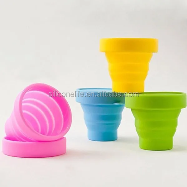 Hot! Travel taking cup collapsible silicone cup silicone folding cup
