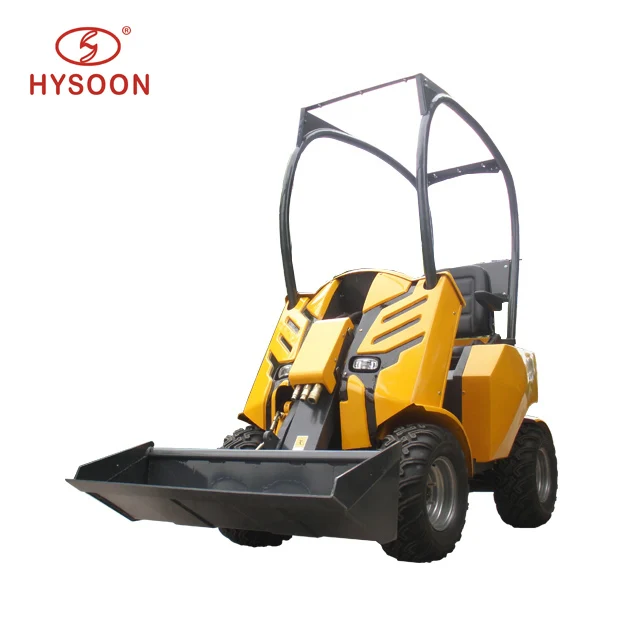 Chinese Hysoon HY200 miniloader, 4wd articulated mini wheel loader multifunctional