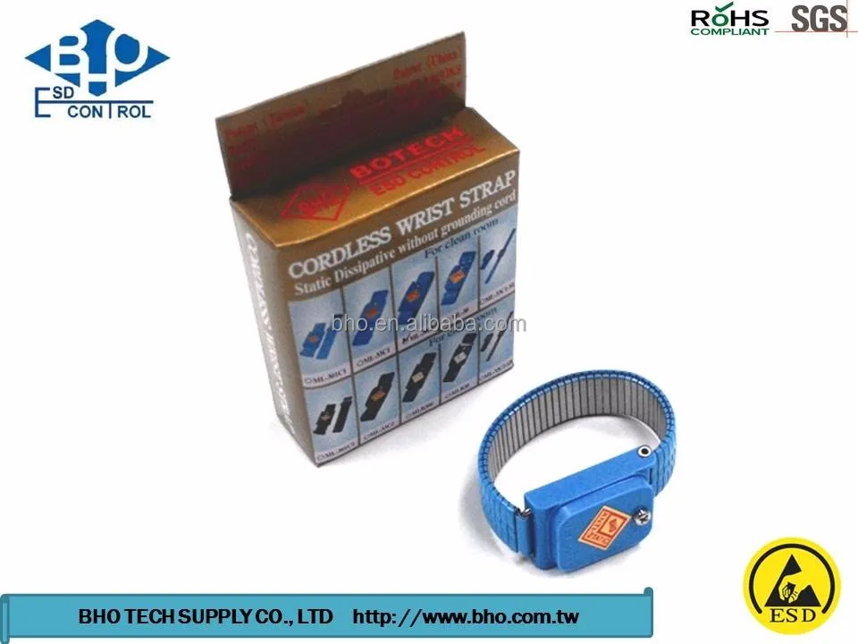 Patent ML-300 Cordless Stainless metal antistatic wrist strap