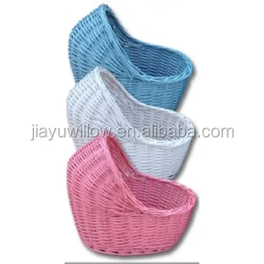 Оптовая продажа, плетеная Подарочная пластина, пустые подарочные корзины из плетеной ткани