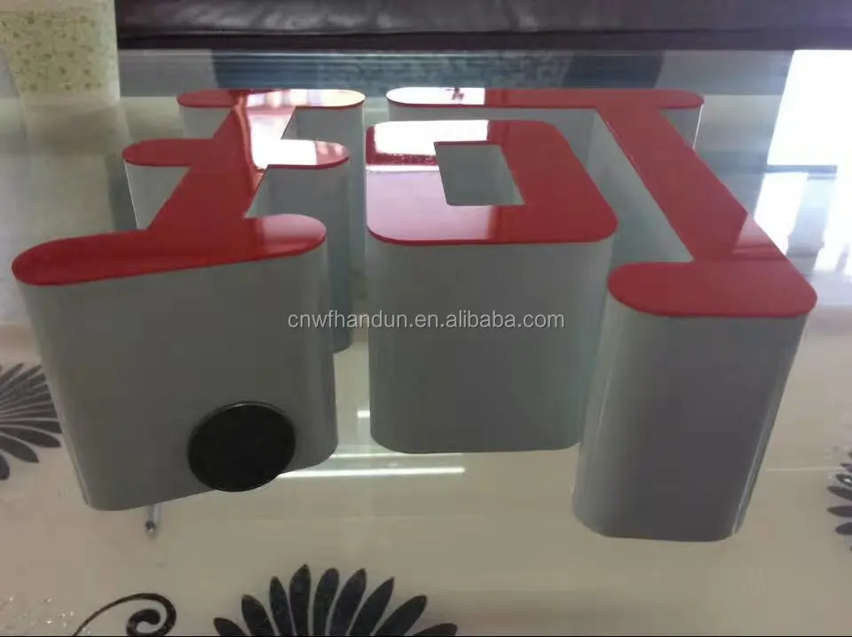 Алюминиевая катушка channelume с цветным покрытием, 3D буквенная отделка