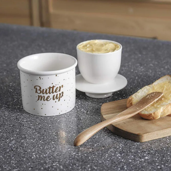 Bell Shape Ceramic Butter Keeper Butter Container