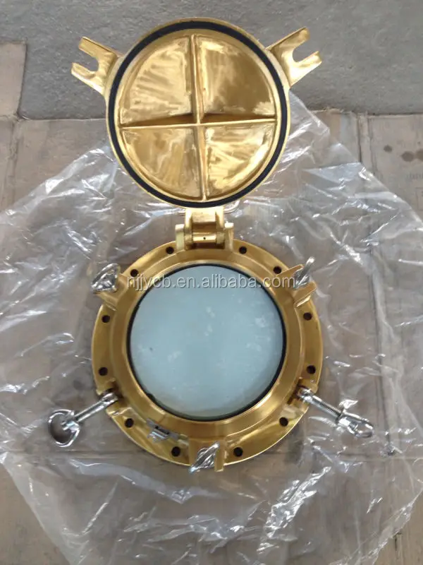 Brass side scuttle for boat