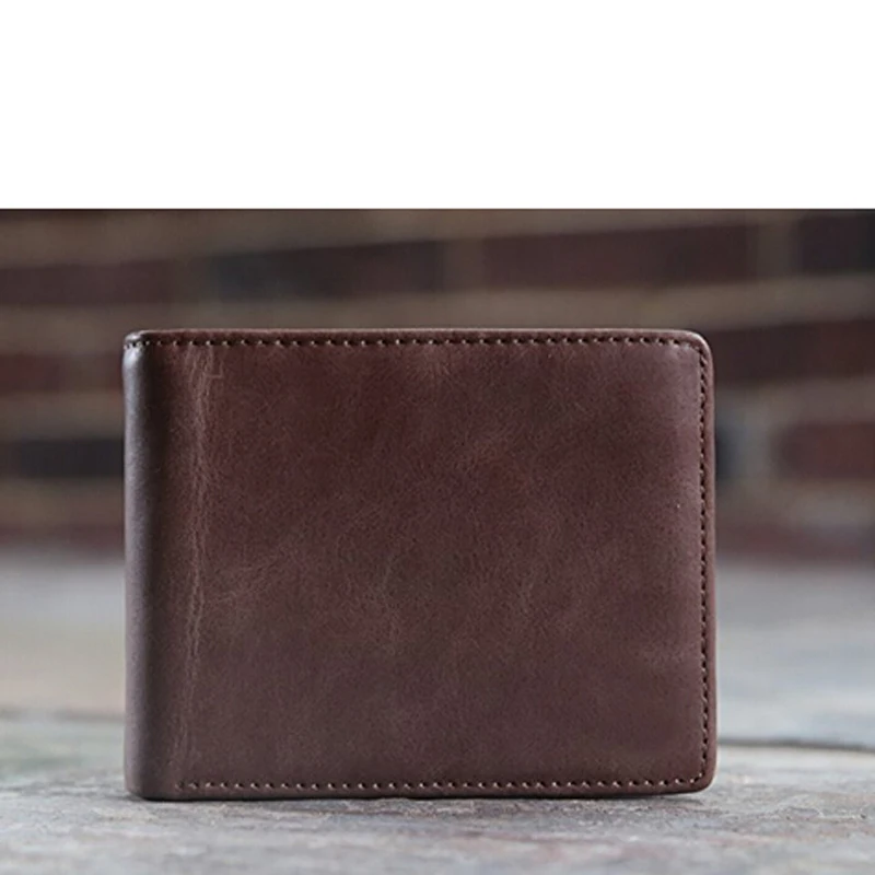 Зажим для денег держатель для карт из натуральной кожи RFID кошелек минималистский мужской кошелек мужской двойной Карманный Кошелек