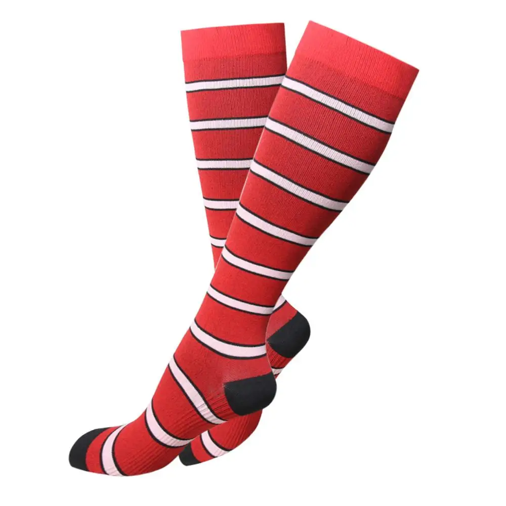 Популярные спортивные гольфы на заказ, компрессионные велосипедные носки для бега, Компрессионные носки