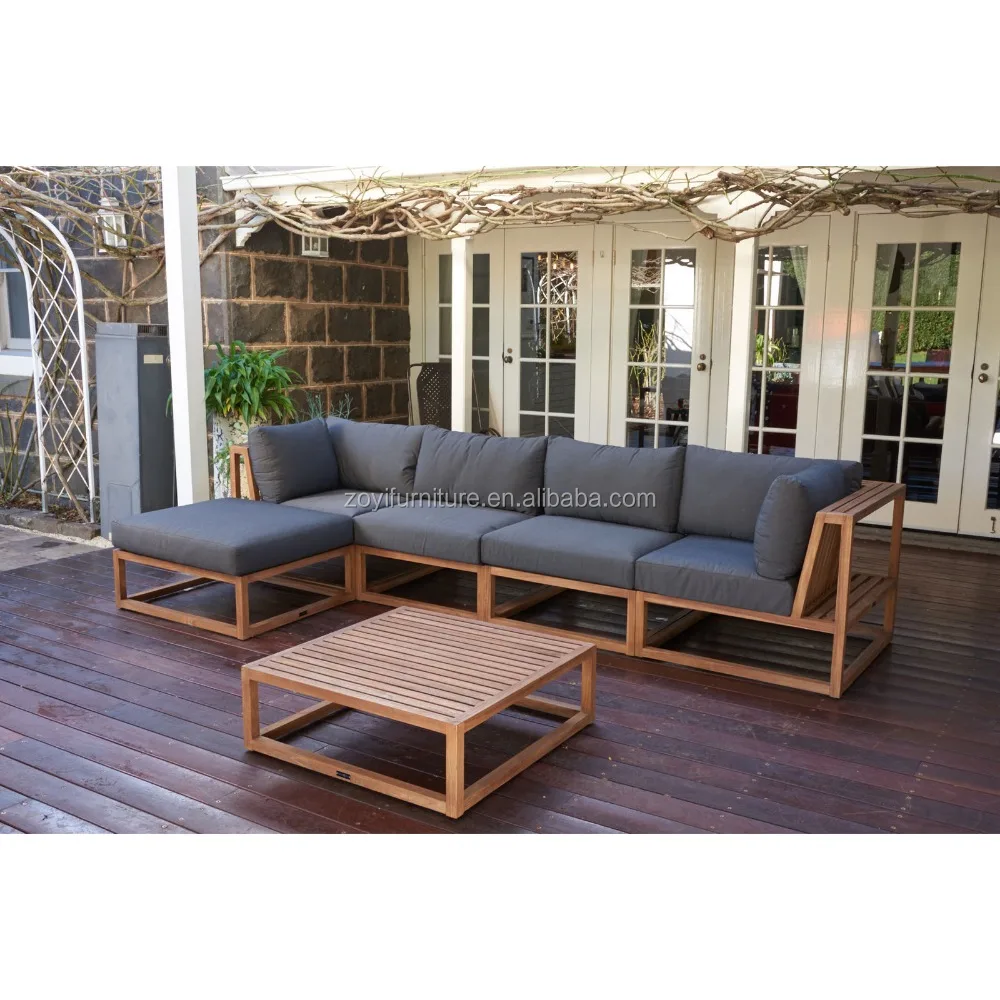 
teak sofa hot selling garden sofa aluminum modern outdoor lounge set white teak wood sofa set 