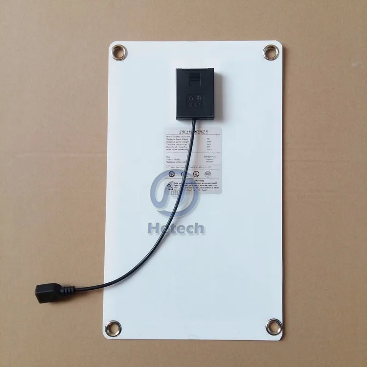 solar USB charger port 7w solar panel 5v for mobile phone charging