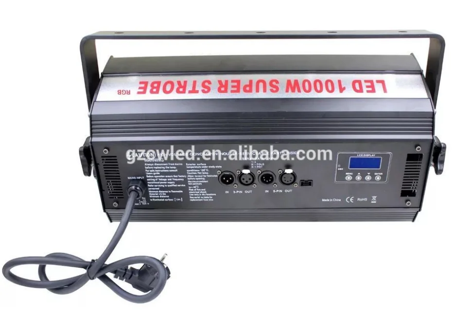 Led stage effect 1000W RGB Disco Stage Bar Studio Flash Led Strobe Light