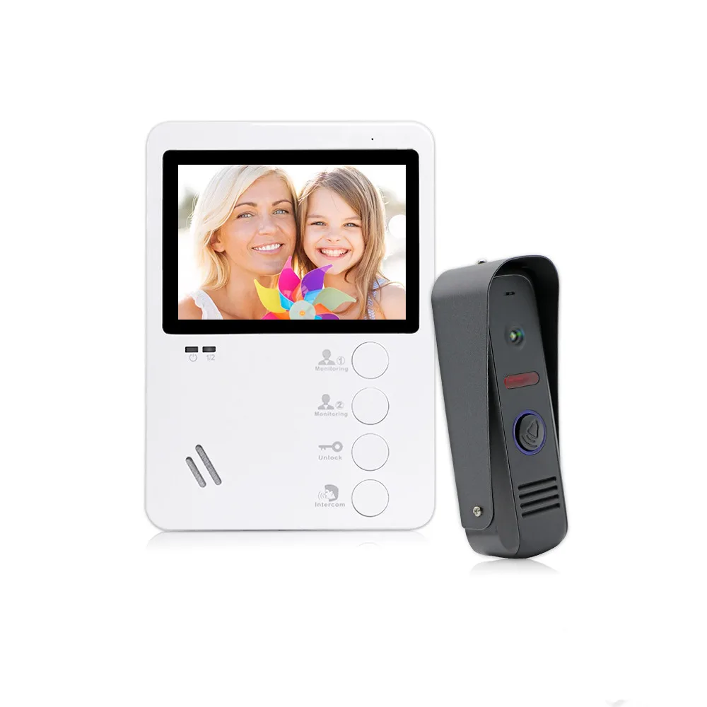 Amazon Горячая продажа 4 проводной маленький дверной звонок умный дом Мини 3