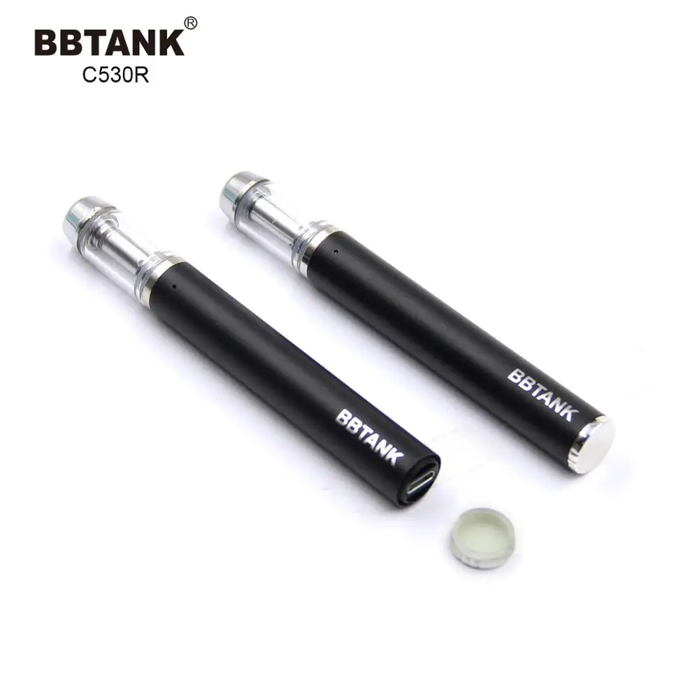 
Canada best selling ceramic tank cbd vape pen cheap one gram gold rechargeable e cigarette packaging 530mah battery BBTANK C530R 
