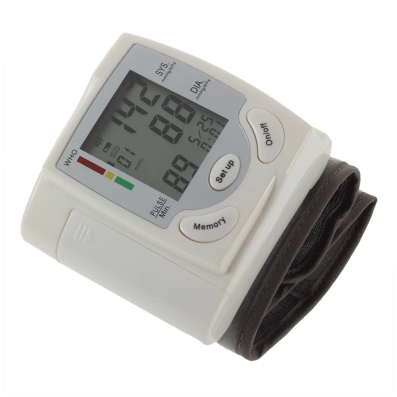 Portable Home Use Blood Presure Testing Equipment Digital Wrist Blood Pressure Monitor