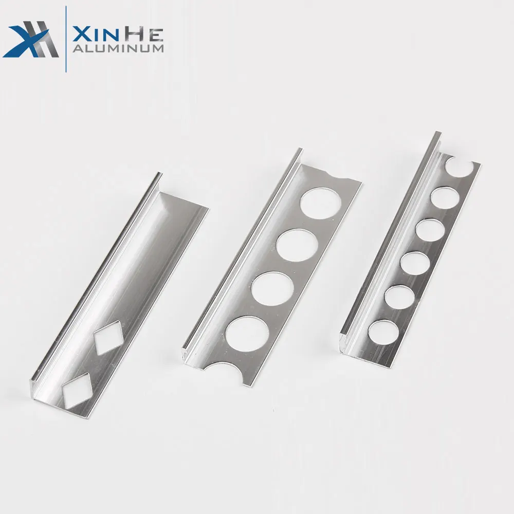 Aluminium Profile Tile Edge Strip Trim Exterior L Shape Decorative Metal Trim For Furniture