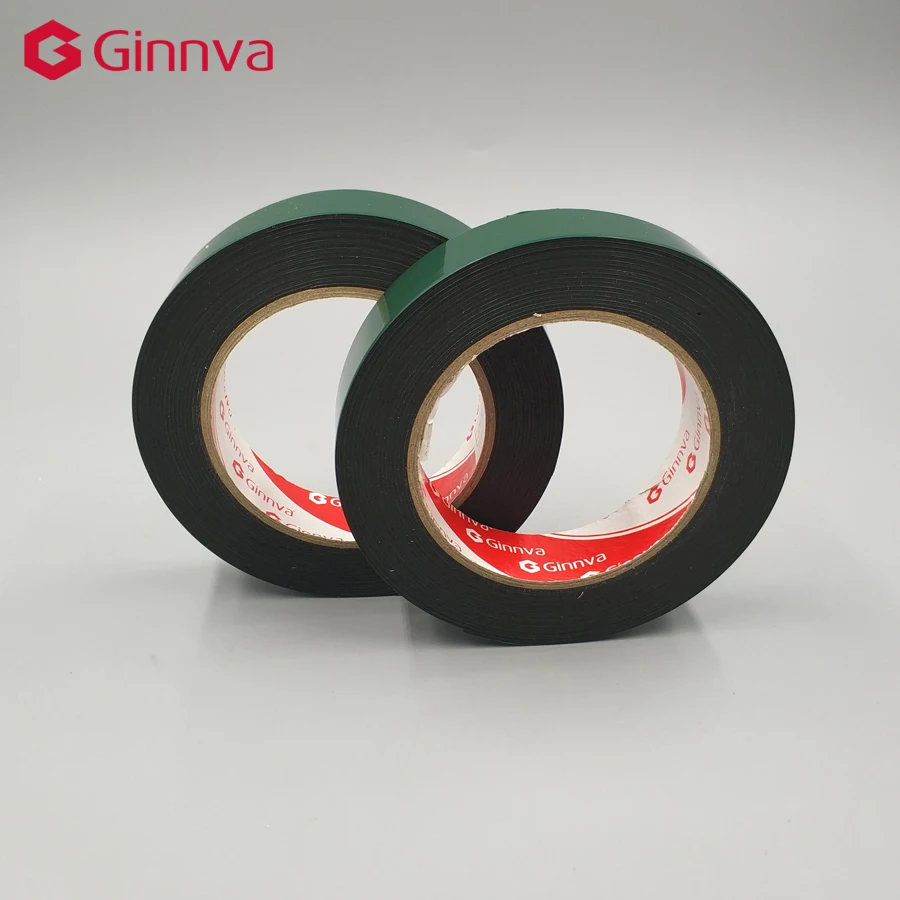 1mm thick black double sided foam adhesive tape