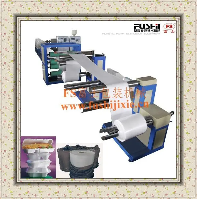 extruder for foamed polystyrene sheets