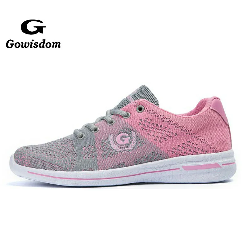 Up Knit Pu Sport Running Shoes Factory Wholesale Lightweight Breathable Lace Women TEXTILE+PU 100 Pairs GOWISDOM TEXTILE 200000