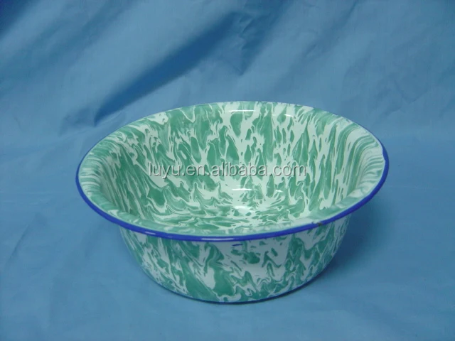 Hot sale enamelware bathroom basin enamel deep foot wash basin