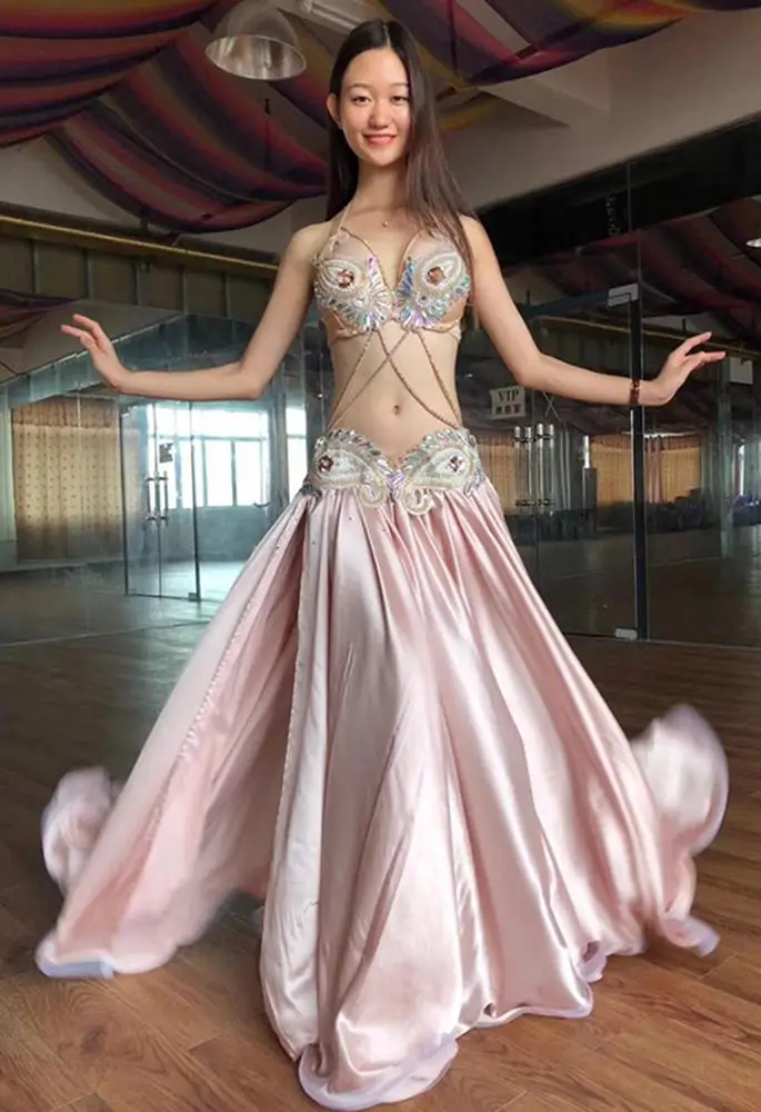 QC2978 Wuchieal Professional Lady Egyptian Belly Dance Costume for Performance