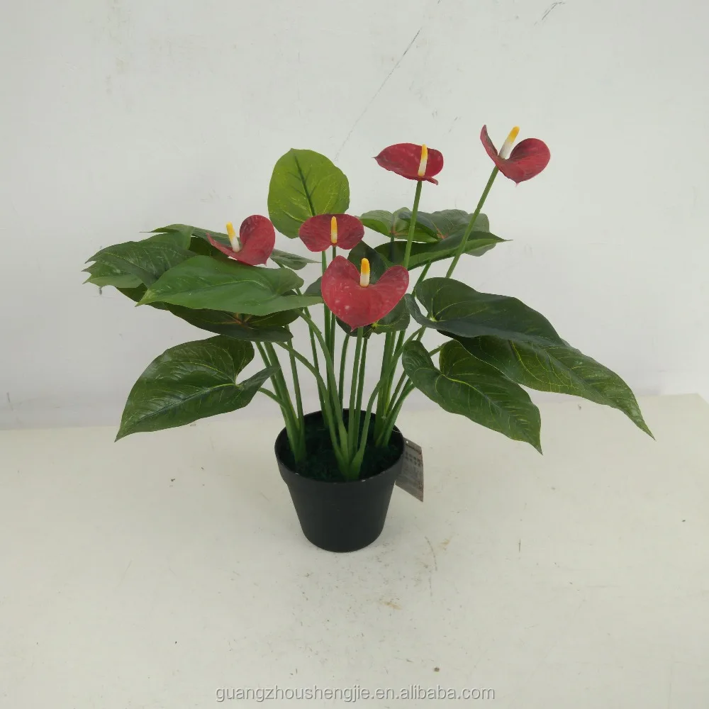 Hot sales anthurium artificial flowers anthurium plants for sale centerpiece flower