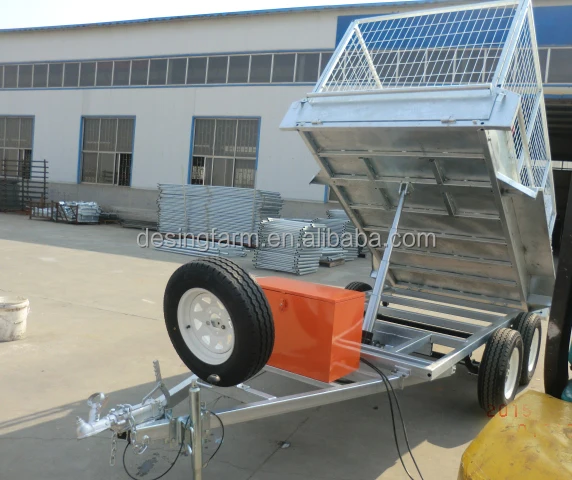 9*5 hydraulic tipping car trailer manufacturer for Australia and New Zealand