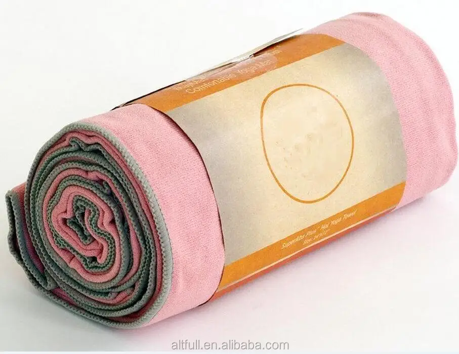 Wholesale premium quality quick drying OEM sport hot yoga towel with paper tape