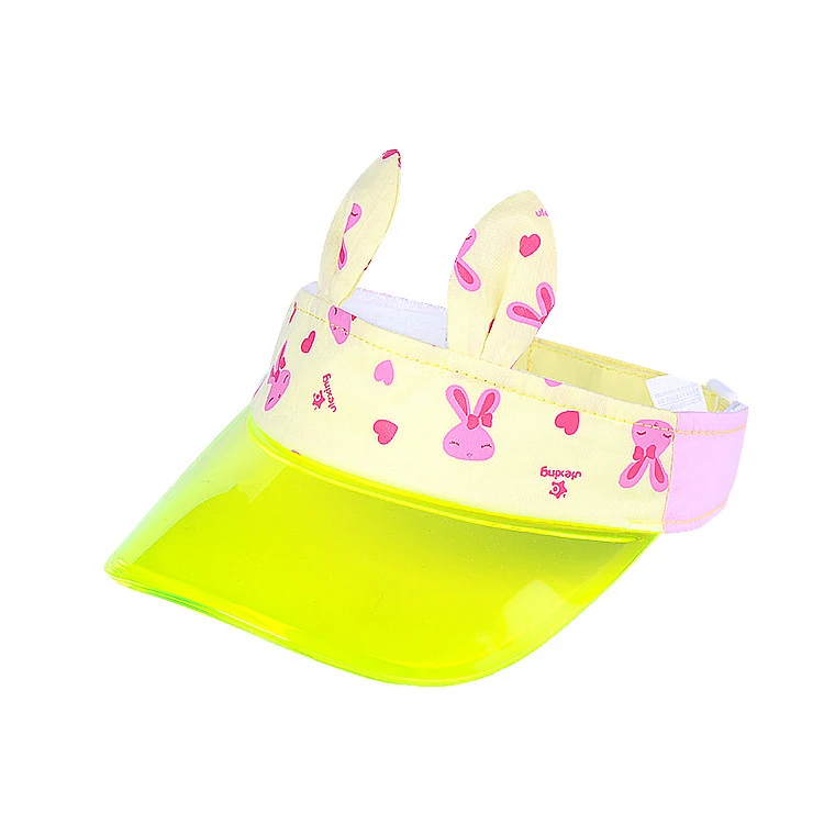 Custom logo Design Visor Hat Wholesale custom fashion cute kids plastic kids sun visor hat