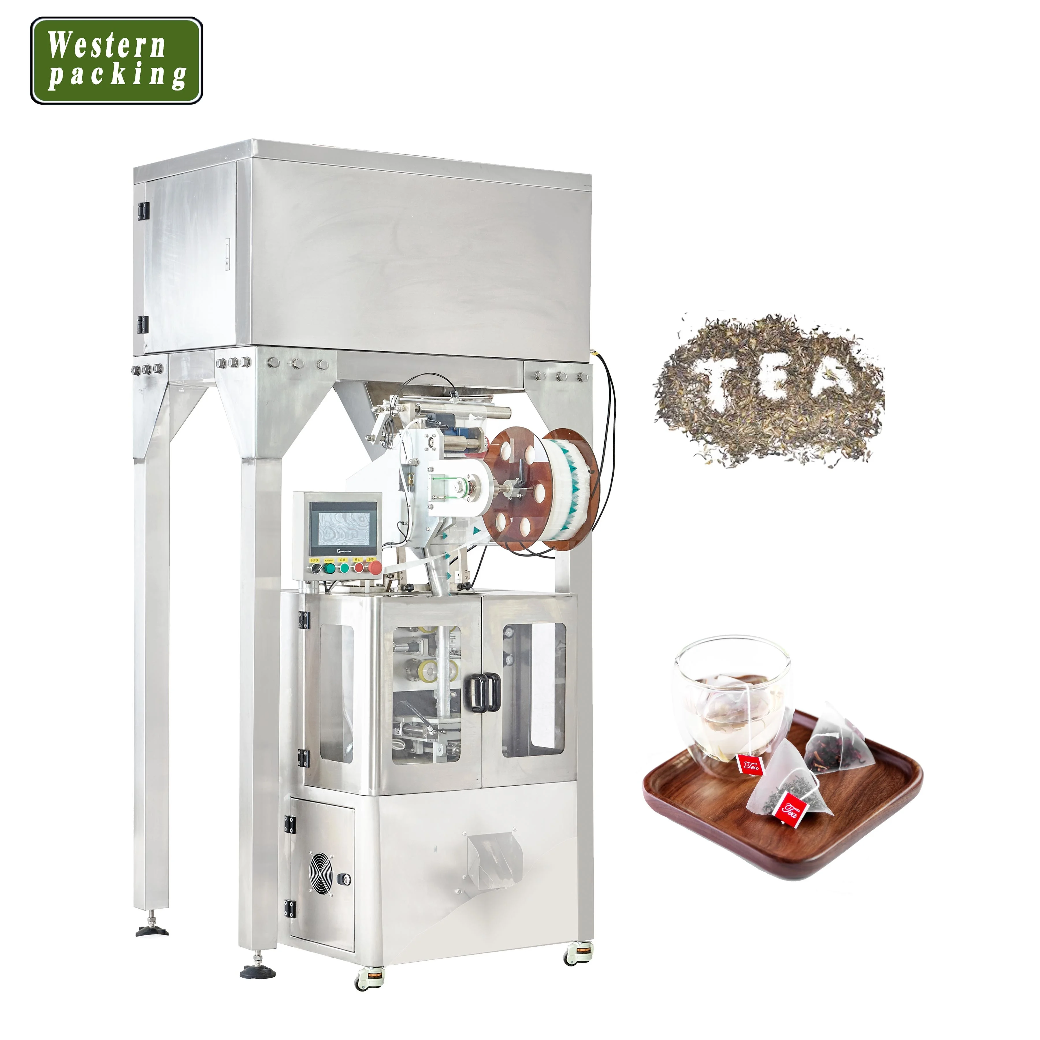 Mesh Nylon Tea Bags packing machine, pyramidal Nylon Tea packing machine
