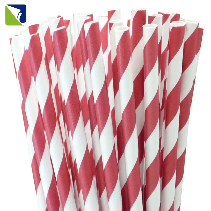OKAY Wedding Decoration Biodegradable Assorted Pink And Gold Striped Multi Colored Paper Straws Making Machine
