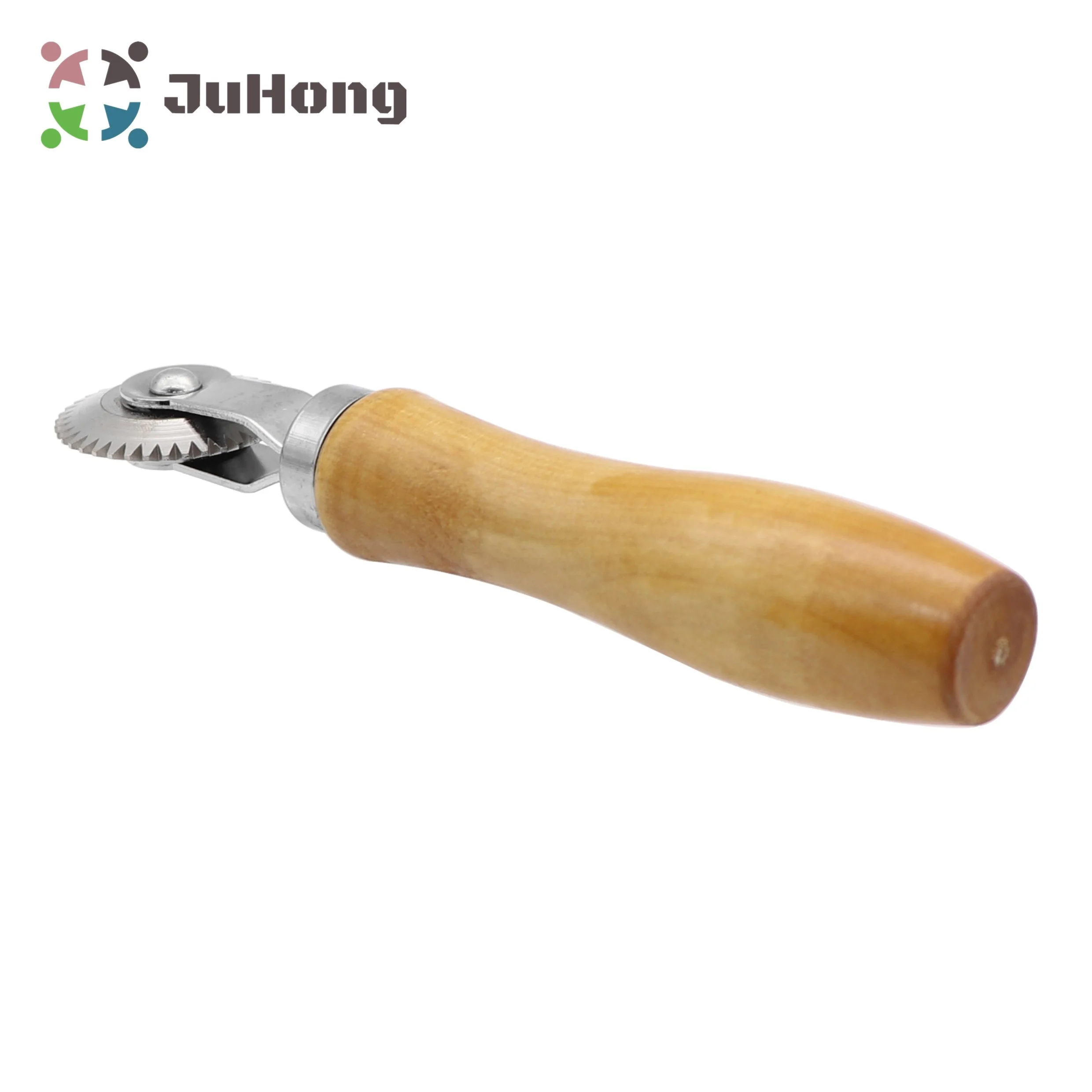 43x1mm Ball Bearing Roller Jigsaw Design Wooden Handle Stitcher Tyre Patching Tool for Garage Tire Repair Tools