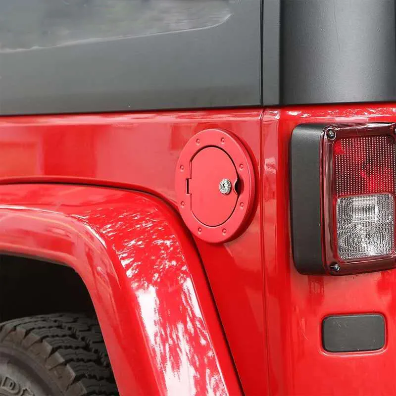 Аксессуары для стайлинга автомобиля крышка бака из алюминиевого сплава бензобака с замком ключа