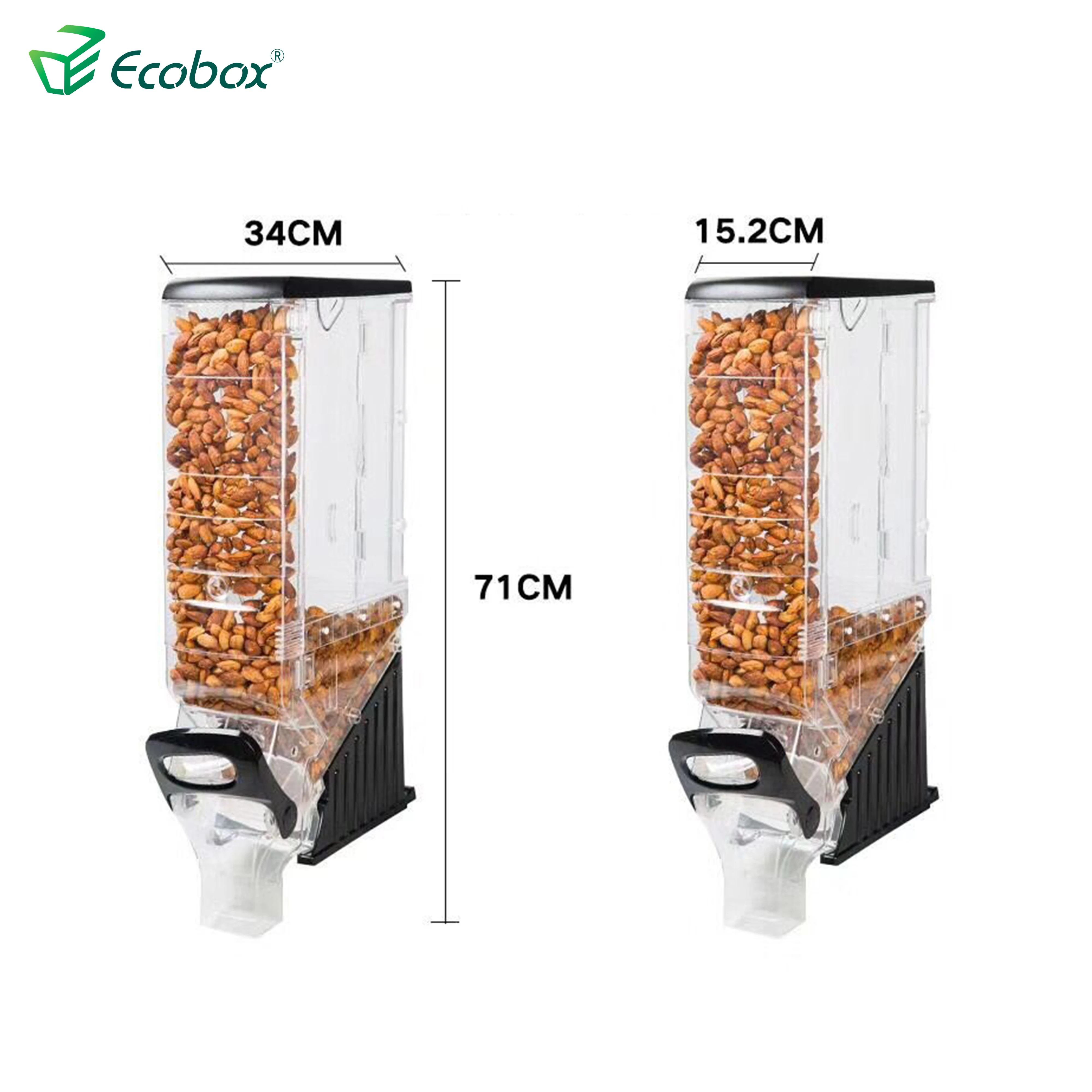 Factory price Foods wholesale store candy box for sale nuts grain bulk food gravity bin dispenser