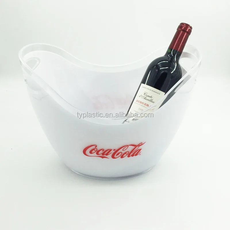 Hot selling 8L PS oval plastic cheap ice bucket for promotion